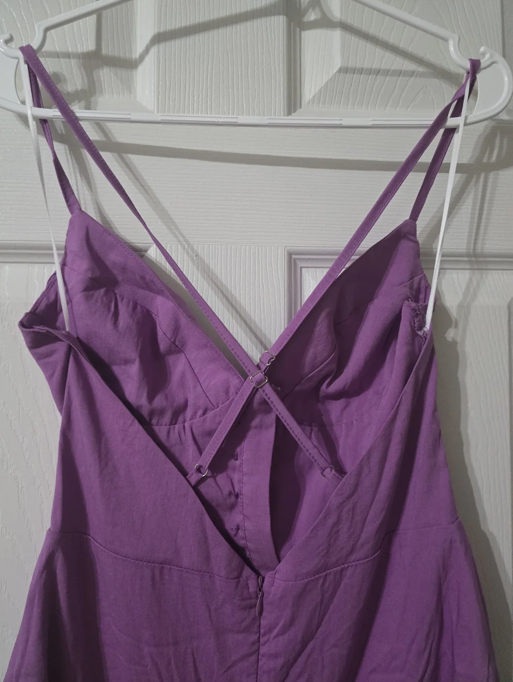 Hello Molly Value You Bustier Style Strappy Open Back Lavender Mini Dress, EUC! - Picture 10 of 13